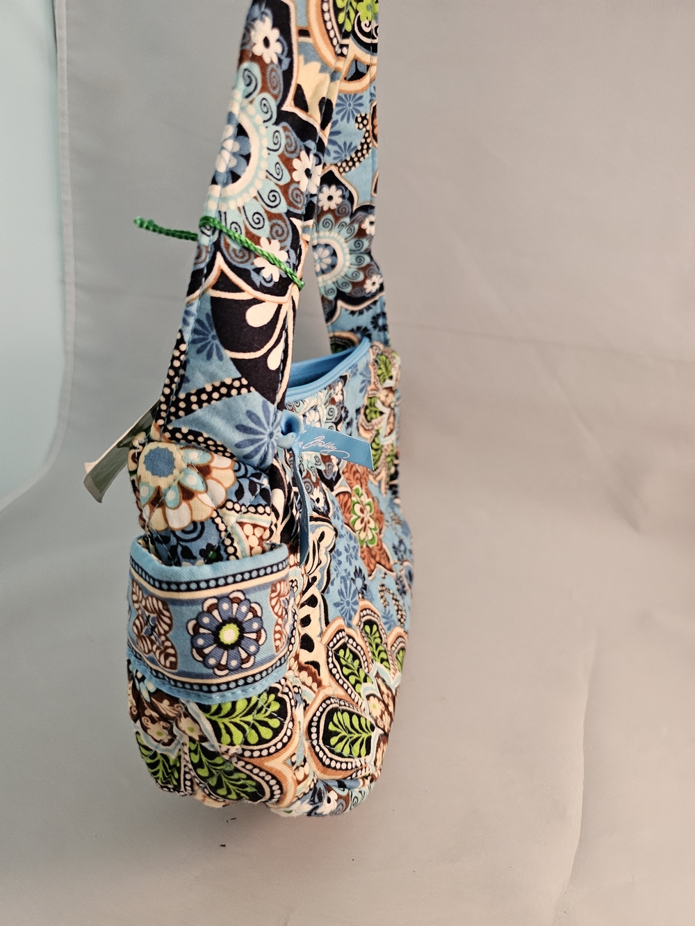 Vera Bradley Blue Paisley Small Shoulder Bag - Picture 3 of 9